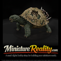 Bone-Plate Tomb Tortoise miniature, three-quarter view — thumbnail 1