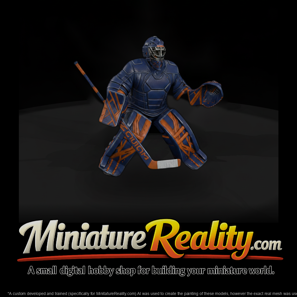 Ice Hockey Goalie in Full Pads