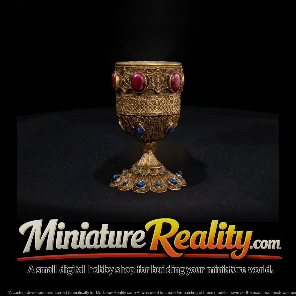 Ornate Filigree Royal Chalice — Fantasy Goblet