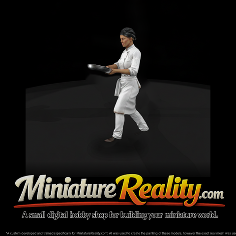 Restaurant Chef Carrying a Skillet