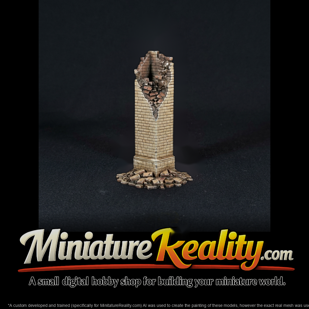 ruined-brick-column-with-rubble-diorama-prop-764955