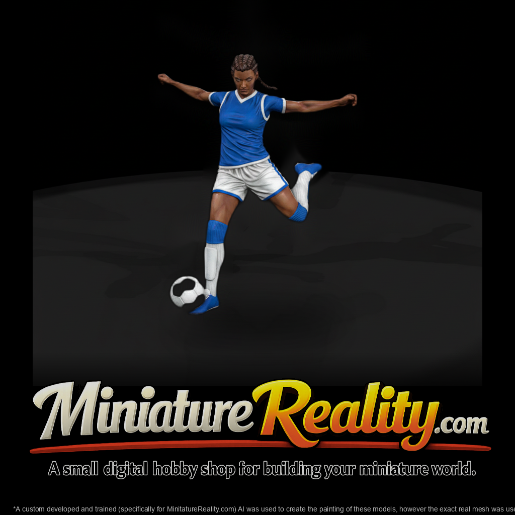 0071 Sports Soccer Player F Kicking