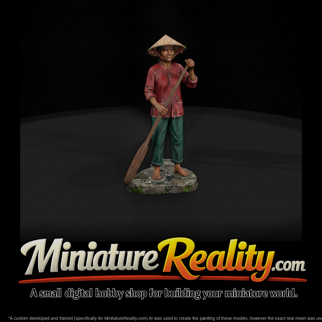 Vnh 086 Civilian Sampan Boatwoman