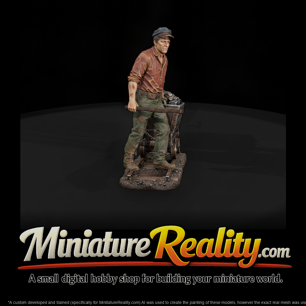 Ww 0136 Townsfolk Ore Cart Pusher
