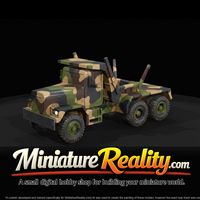Heavy-Duty 6x6 Truck miniature, three-quarter view — thumbnail 3