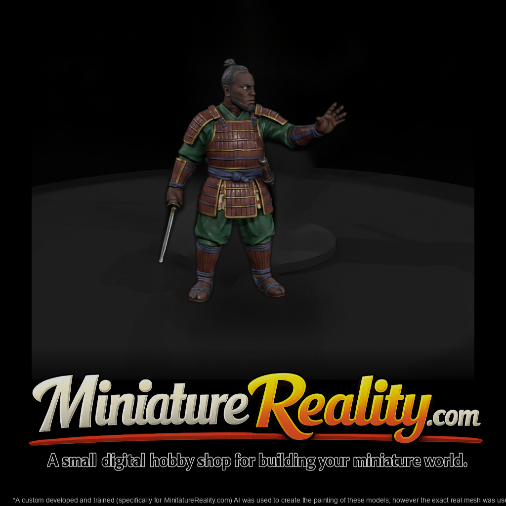 Hist 0195 Historical Yasuke Miniature Figure