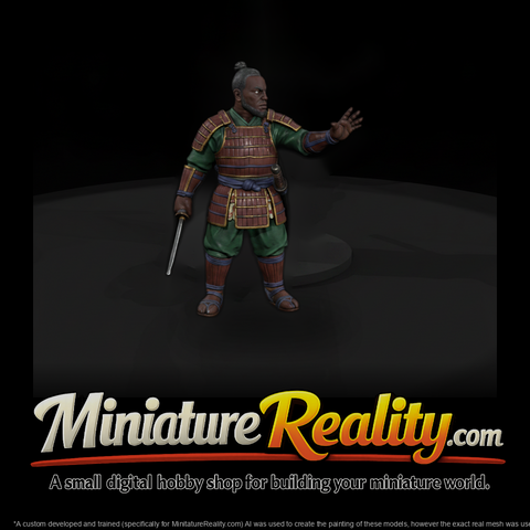 Hist 0195 Historical Yasuke Miniature Figure