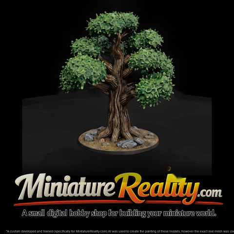 Stylized Oak Tree