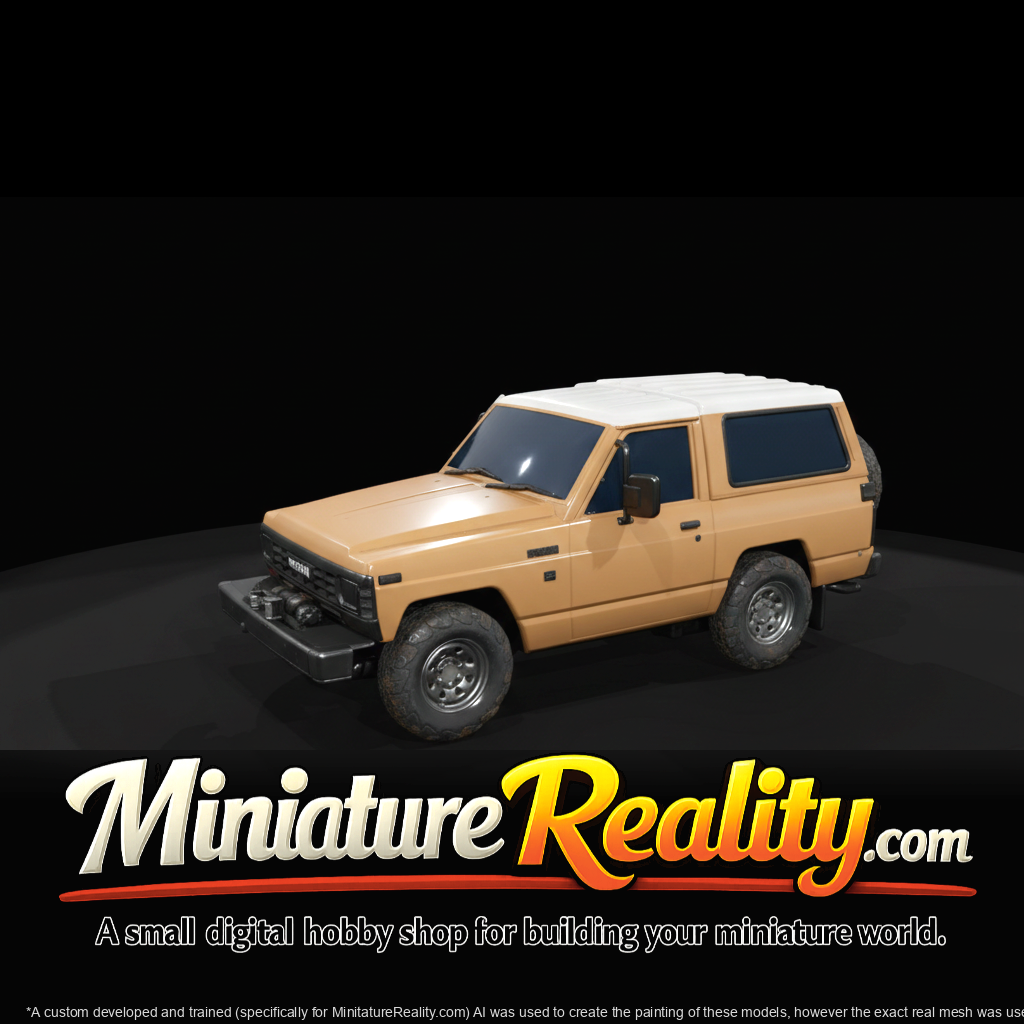 1985 Nissan Safari miniature, three-quarter view