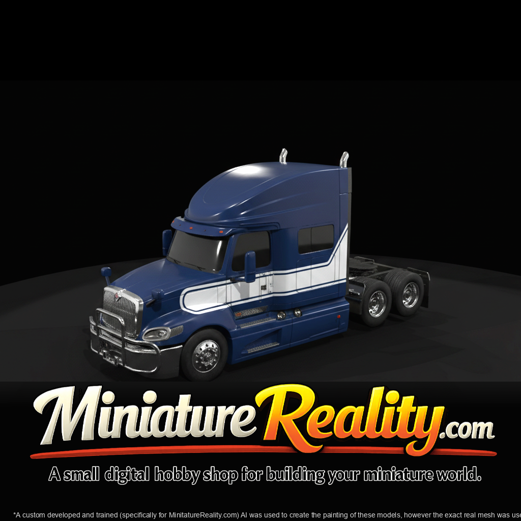 2022 International LT HiRise Sleeper Cab Tractor - 3Axle miniature, three-quarter view