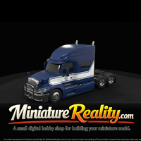 2022 International LT HiRise Sleeper Cab Tractor - 3Axle miniature, three-quarter view — thumbnail 2
