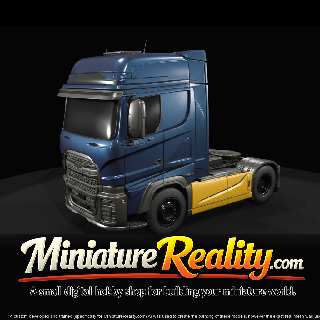 2018 Ford F-MAX Tractor Truck miniature, three-quarter view