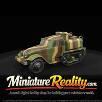 Tracked Fire Truck miniature, three-quarter view — thumbnail 3