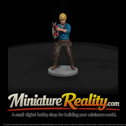 Glazier Worker with Glass Lifter