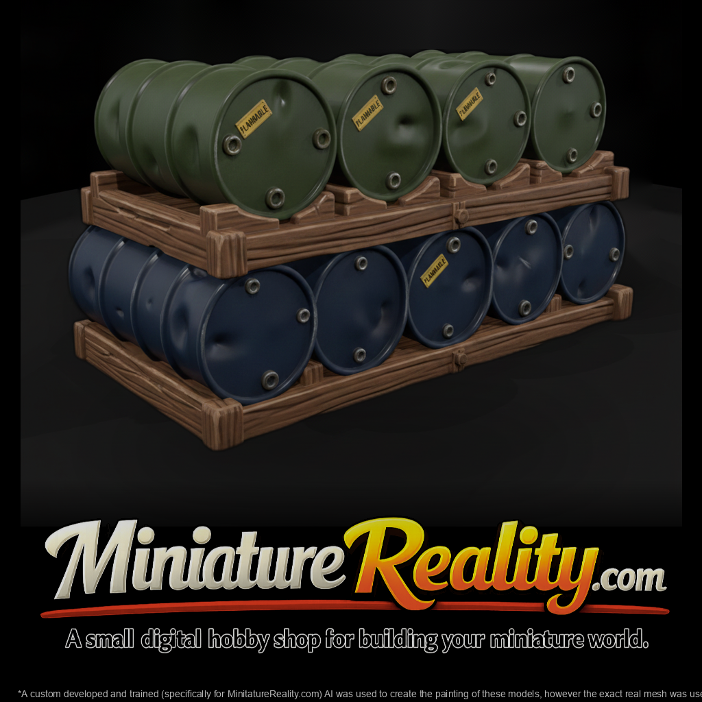 Mil 114 Ww2 Pacific Fuel Drum Stack