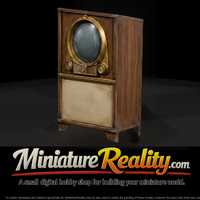 Mid-Century Floor TV Console — thumbnail 1