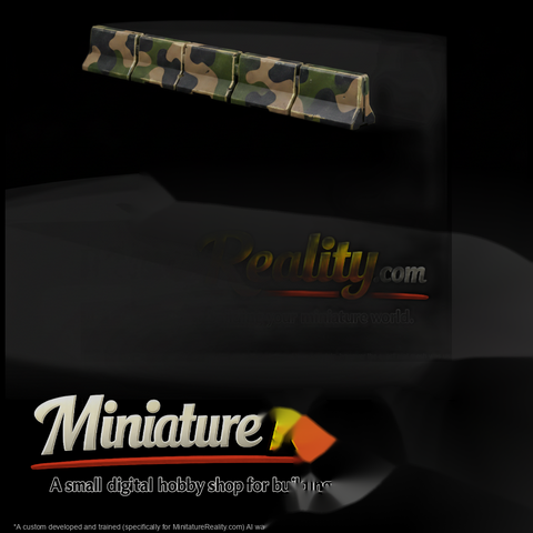 Camouflaged Concrete Jersey Barriers