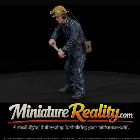 Mine Mechanic With Pipe Wrench