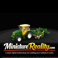 Compact Tractor with Folding Harrow miniature, three-quarter view — thumbnail 3