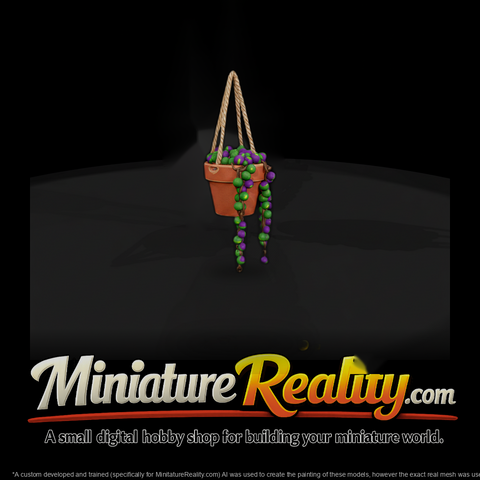 Stylized Hanging String Of Pearls Planter 3D Model