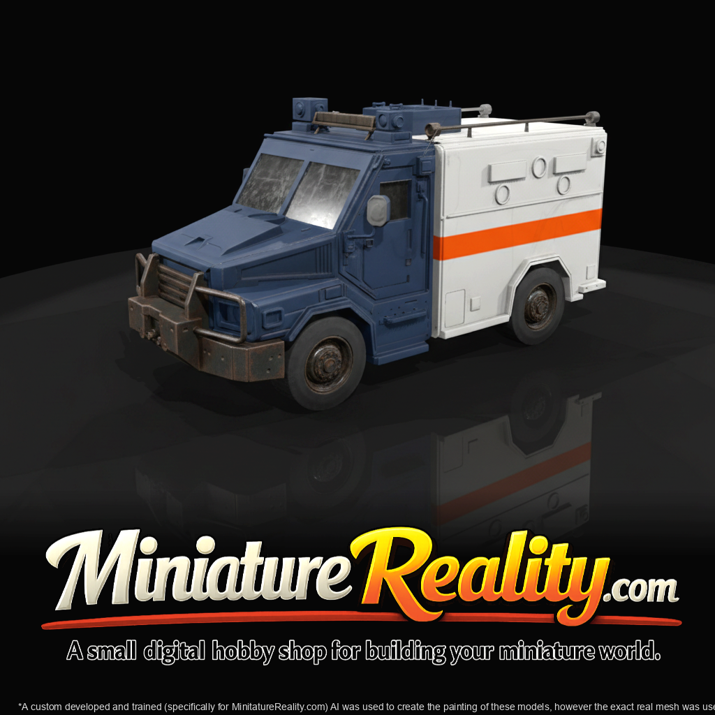 SWAT Tactical Van miniature, three-quarter view
