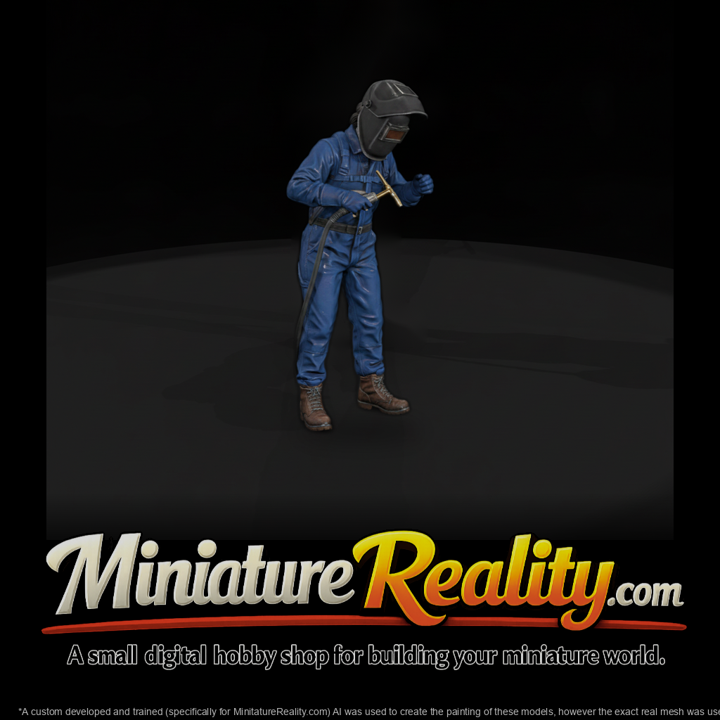 Welder with Torch and Mask