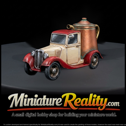 Stylized Retro Truck Teapot