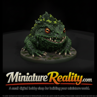 Moss Backed Toad Beast miniature, three-quarter view — thumbnail 1