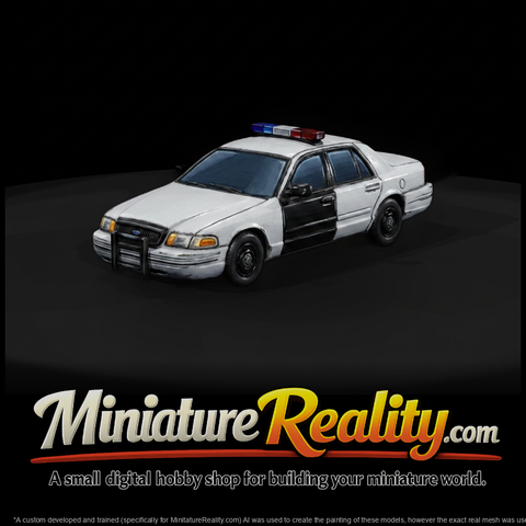 Unbranded Police Cruiser — Patrol Car