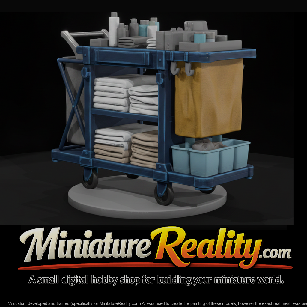 Hotel Housekeeping Cart with Linens