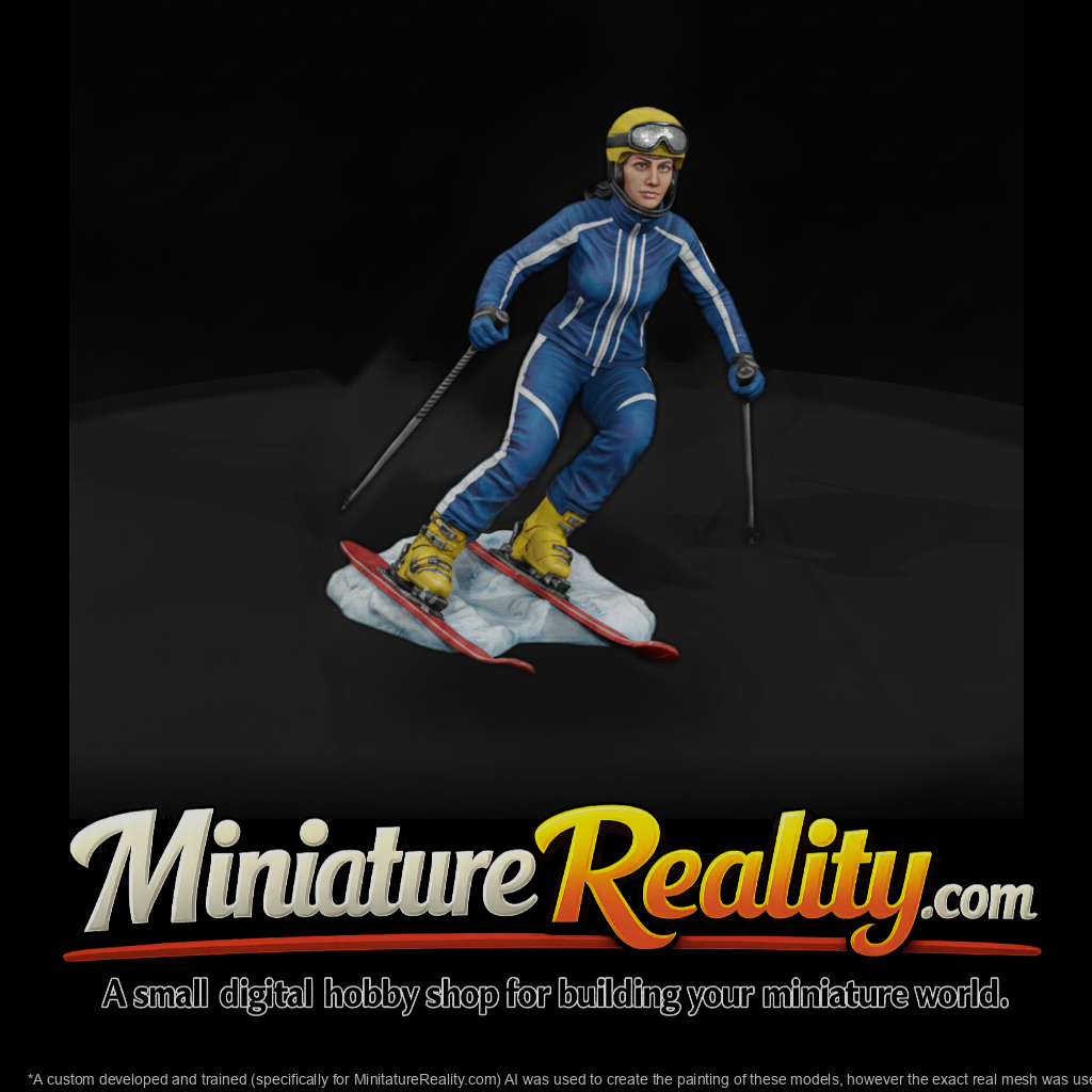 Alpine Ski Slalom Racer
