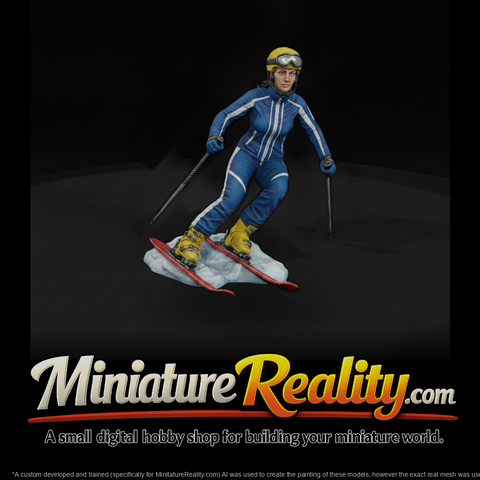 Alpine Ski Slalom Racer