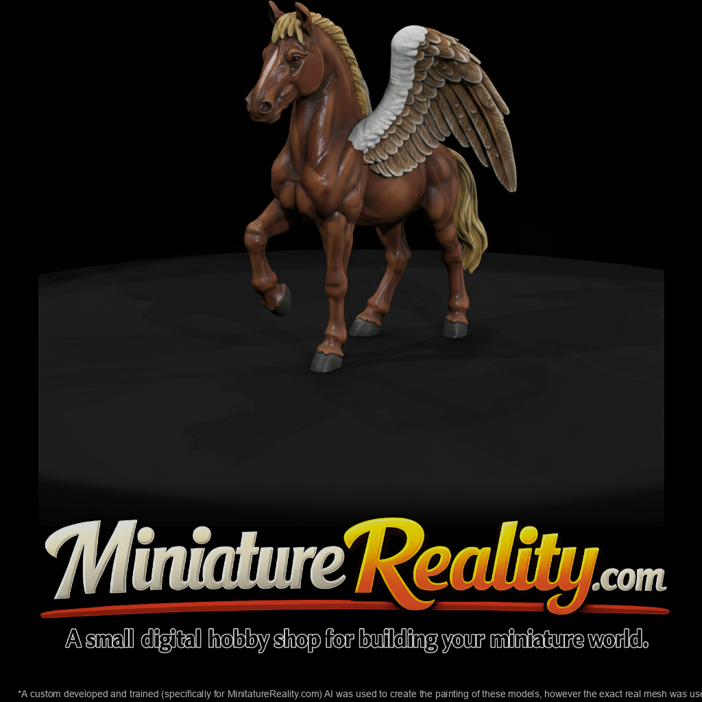 Mythology Pegasus Figure, three-quarter view