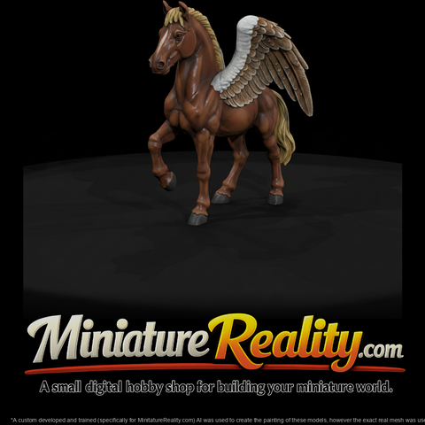 Mythology Pegasus Figure, three-quarter view
