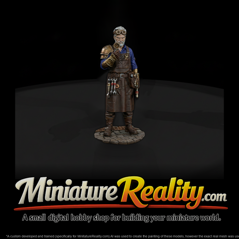Steampunk City Engineer Figure