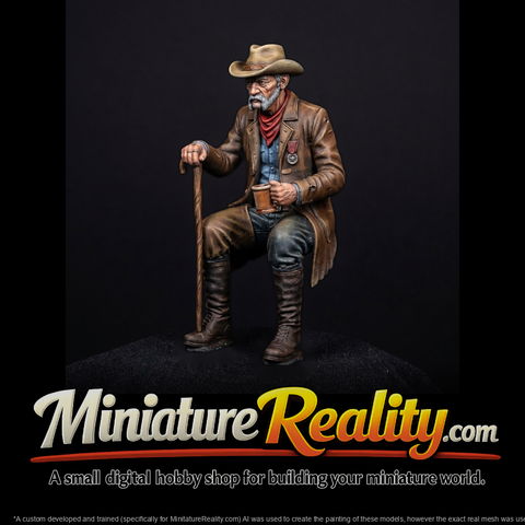 Seated Western Cowboy