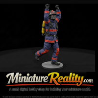 Firefighter Raising a Ladder — thumbnail 1