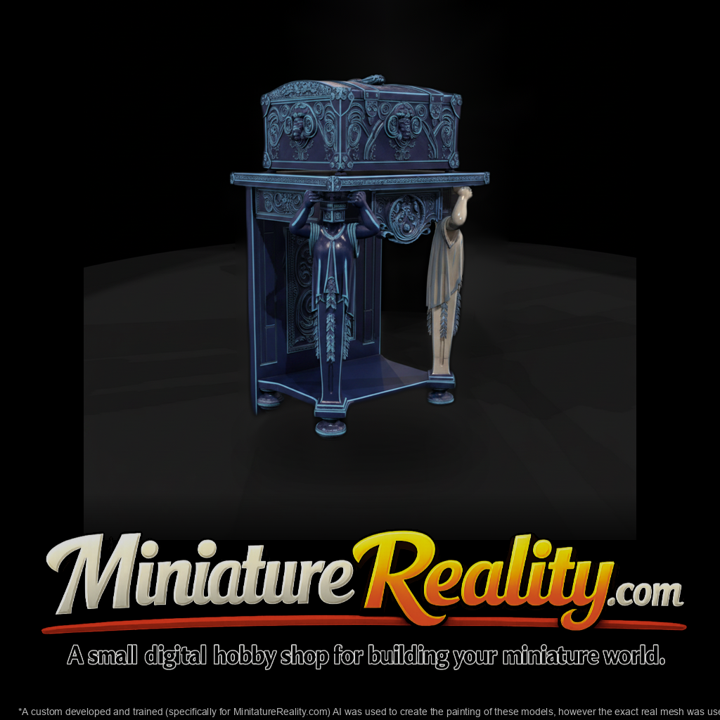 Baroque Caryatid Accent Table
