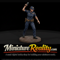 Rural Sheriff's Deputy with Arm Raised — thumbnail 1