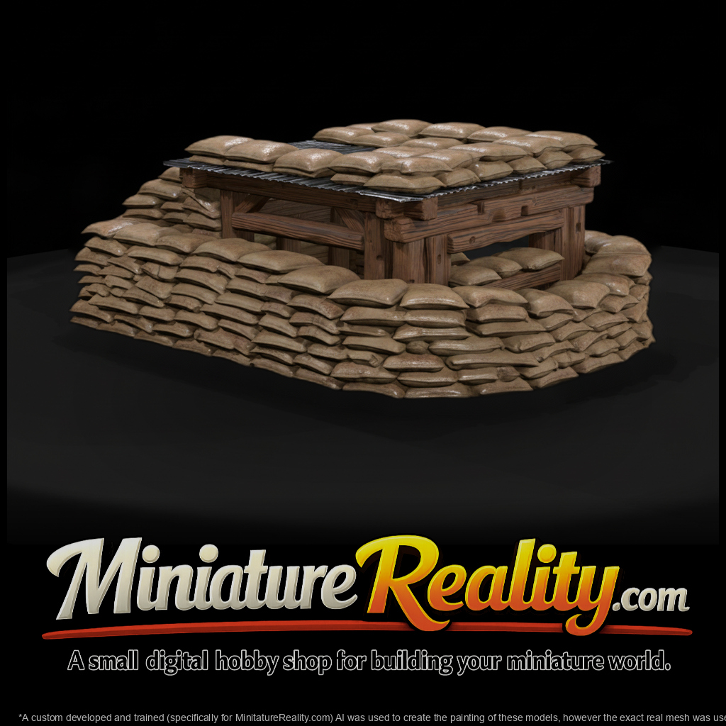 Mil 161 Vietnam Sandbag Perimeter Bunker