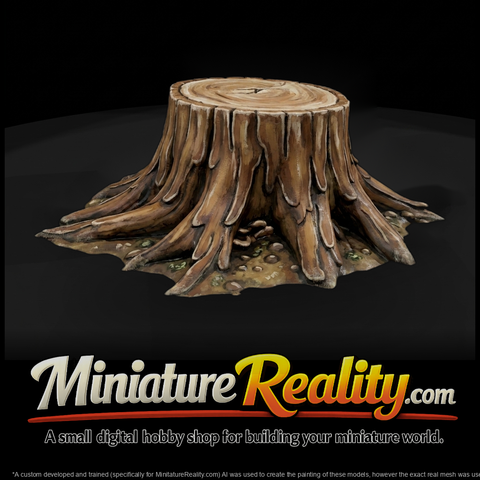 Stylized Tree Stump Prop & Model Railroads