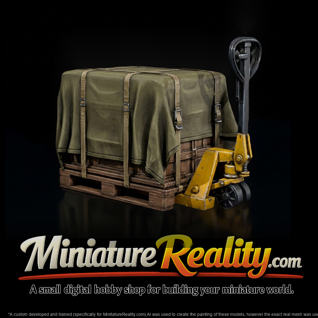 Pallet Jack with Covered Pallet