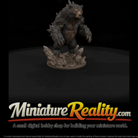 Crag-Claw Stone Bear miniature, three-quarter view — thumbnail 1