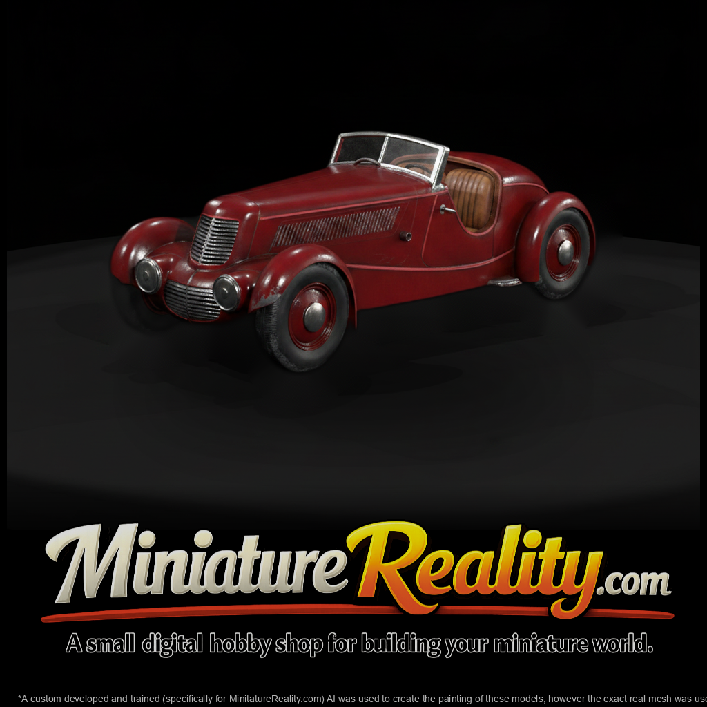 Matte Base Mesh Vintage Convertible Roadster Egpxi