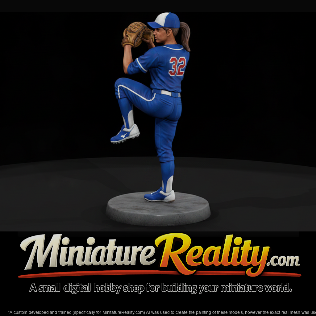 Baseball Pitcher in Windup