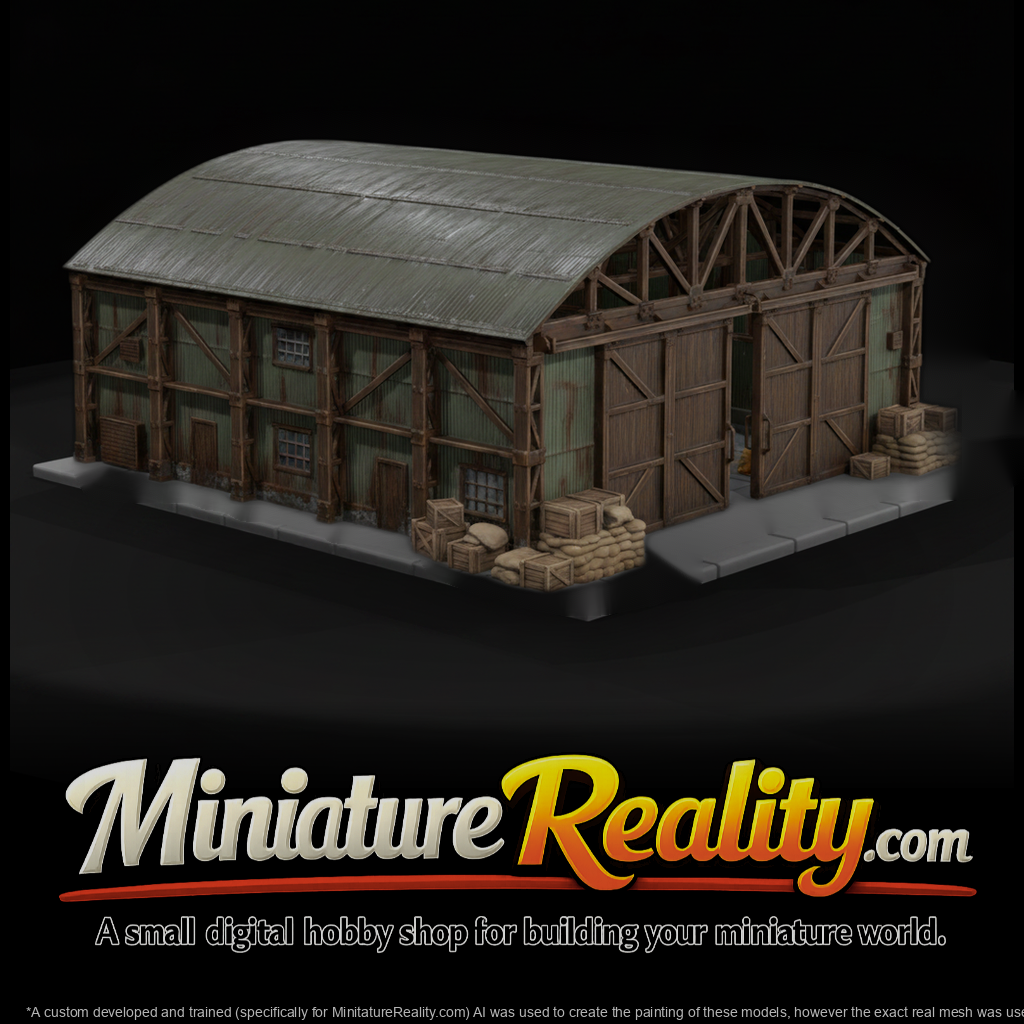 Mil 019 Ww2 England Bellman Aircraft Hangar