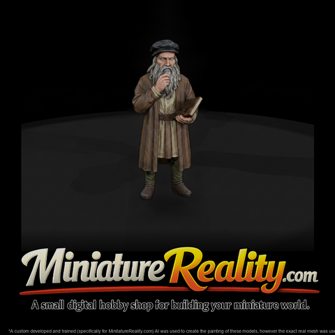 Hist 0117 Historical Leonardo Da Vinci Miniature F