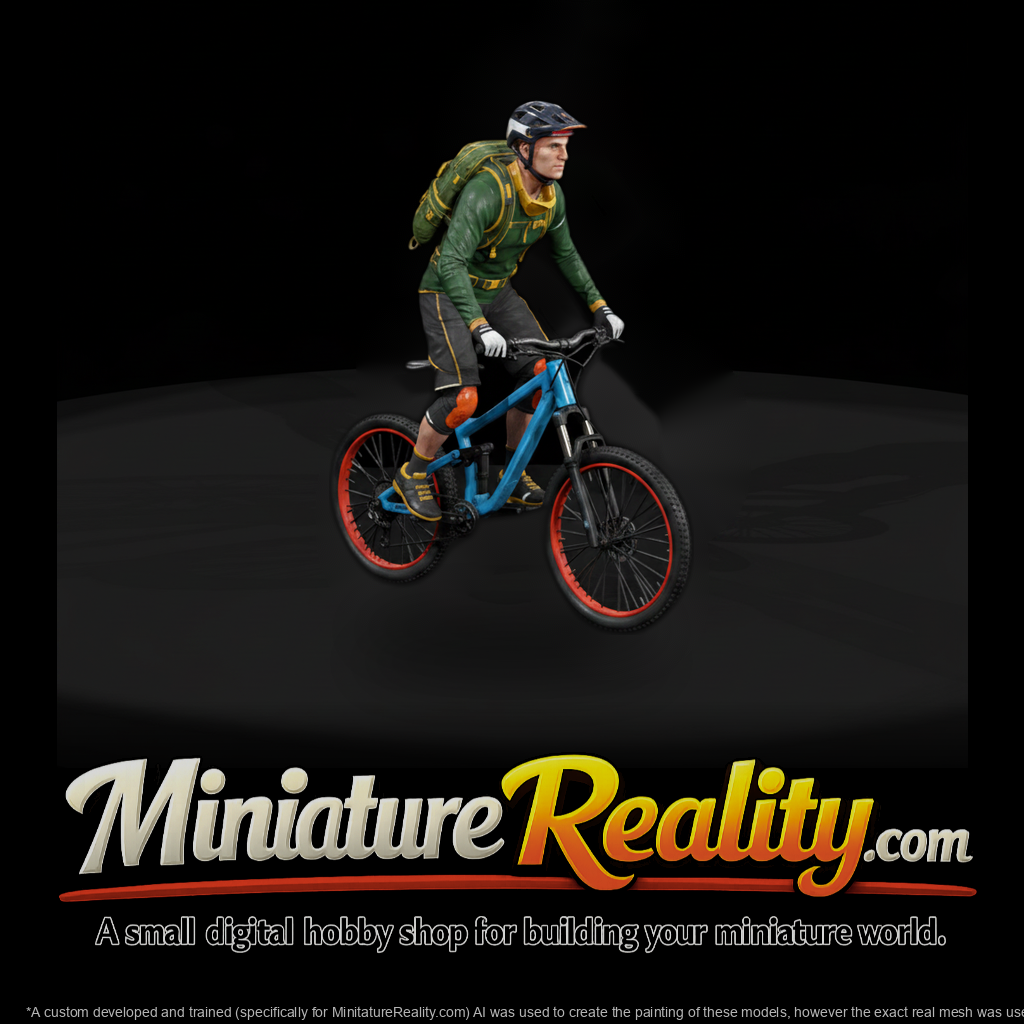 Poparc 0302 Mountain Biker Climber Alternate Pose