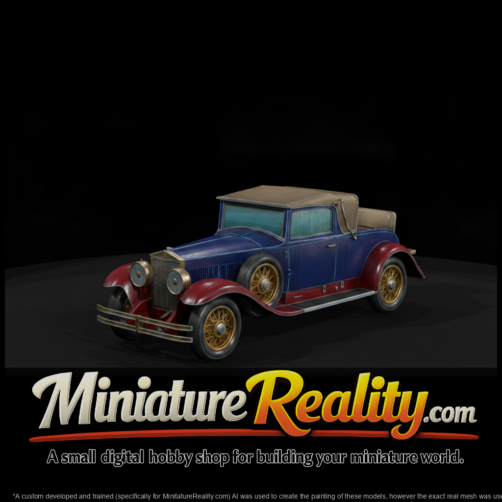 matte-low-poly-1920s-vintage-luxury-convertible-ca