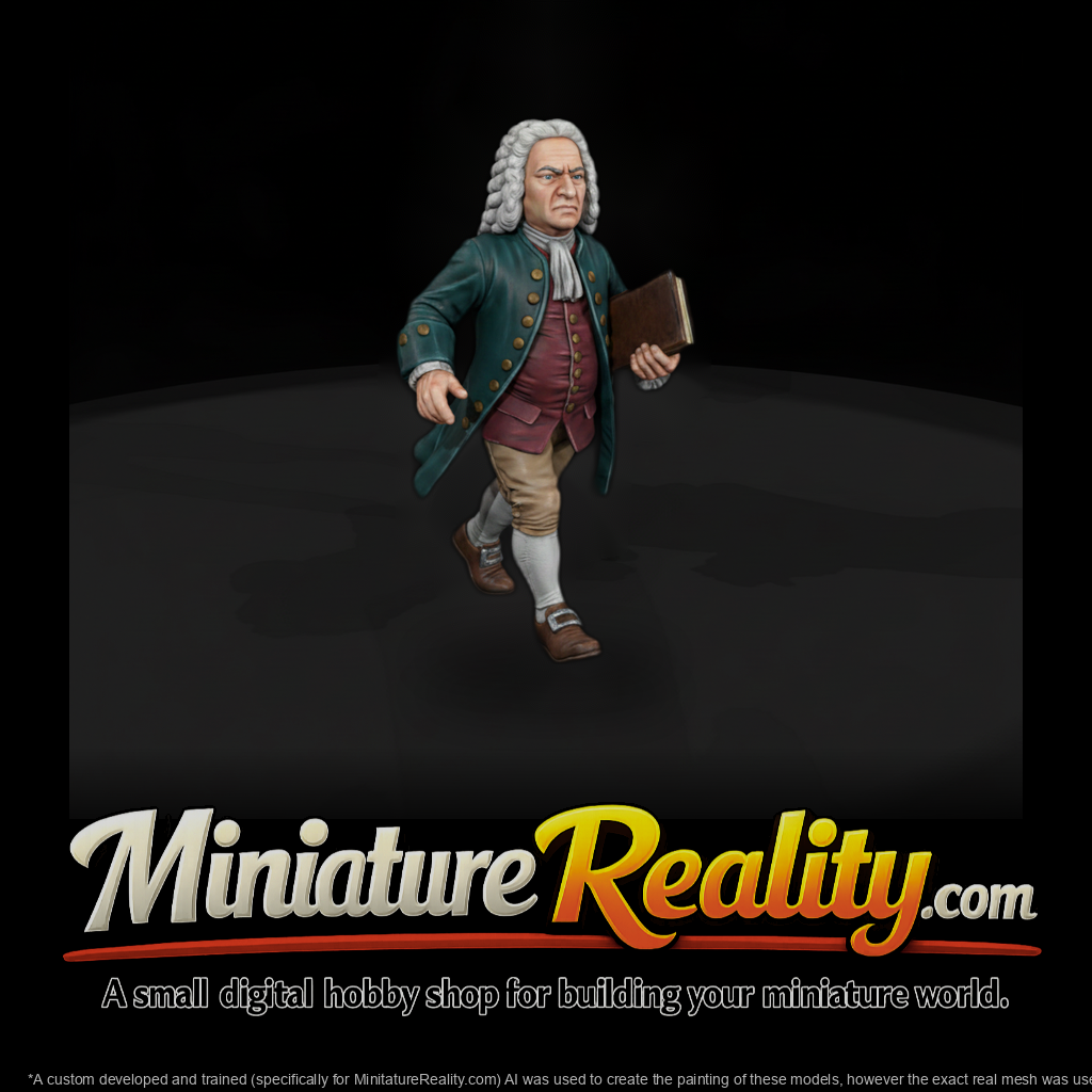Hist 0162 Historical Johann Sebastian Bach Miniatu